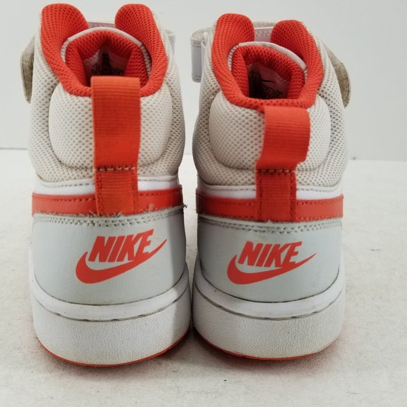 Nike Court Borough Mid 2 CD7782-008 White Basketball Shoes Sneakers Y 6.5 W 9 - Picture 3 of 10